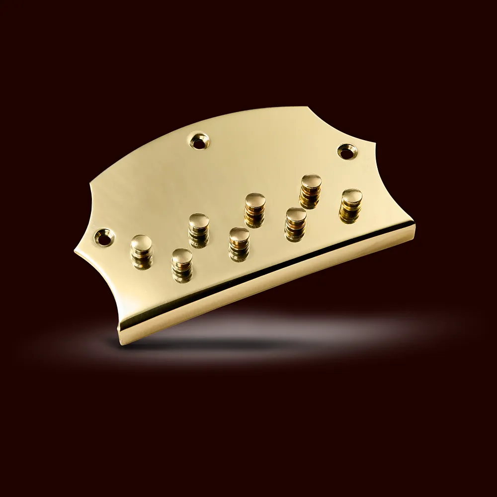 Saitenhalter Mandola, poliert, Klarlack